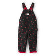 Salopette en Velours Côtelé Fleurie Fille OshKosh - Noir