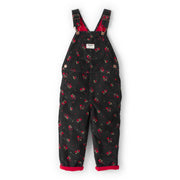 Salopette en Velours Côtelé Fleurie Fille OshKosh - Noir