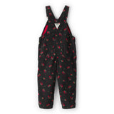 Salopette en Velours Côtelé Fleurie Fille OshKosh - Noir