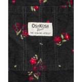 Salopette en Velours Côtelé Fleurie Fille OshKosh - Noir