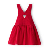 Jupe-Salopette en Velours Côtelé Fille OshKosh - Rouge