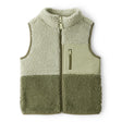 Gilet Sans Manches en Sherpa Colorblock Garçon Carter's - Vert