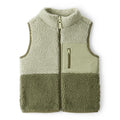 Gilet Sans Manches en Sherpa Colorblock Garçon Carter's - Vert