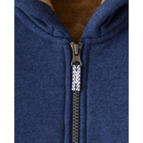 Veste Zippée à Capuche en Velours Garçon Carter's - Bleu Marine