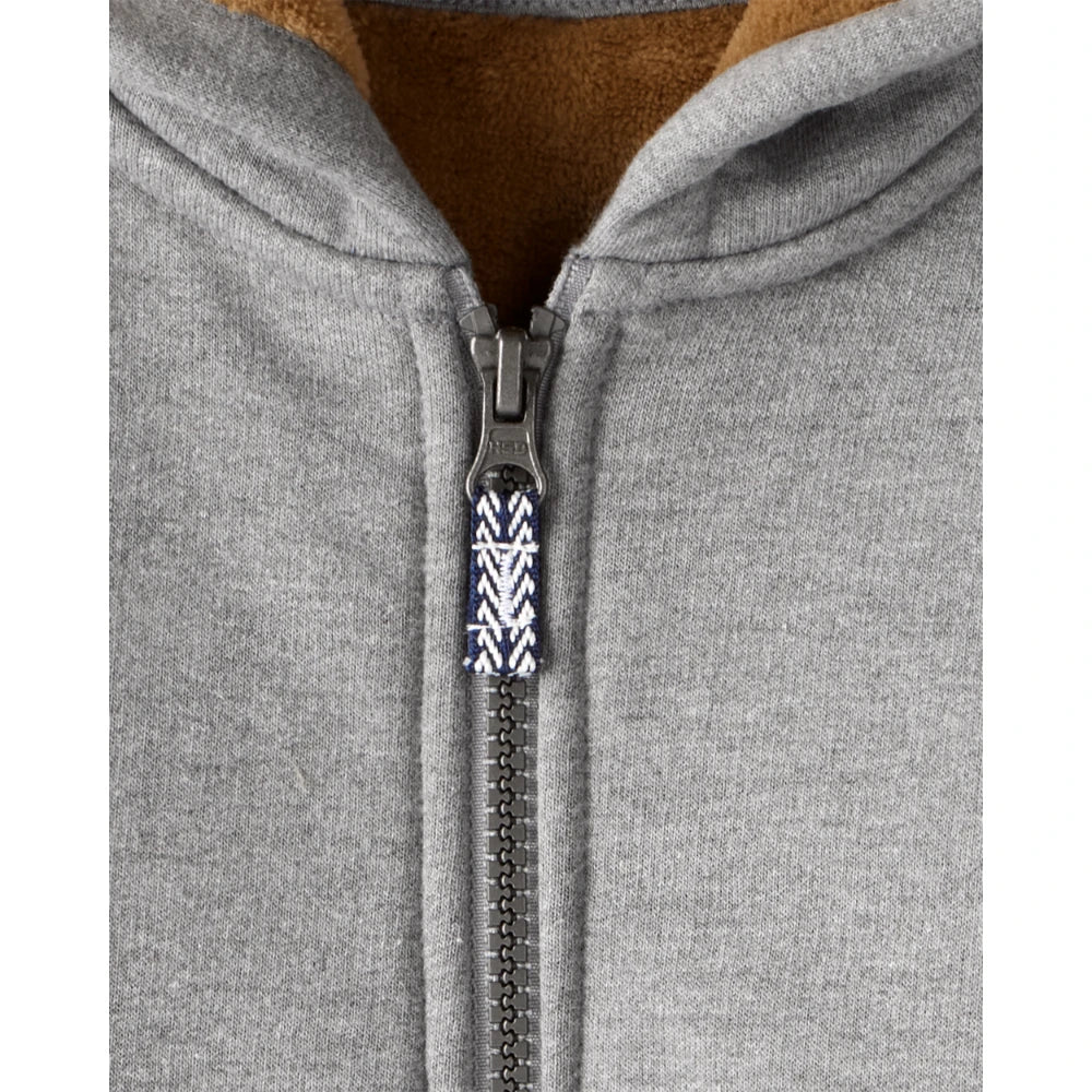 Veste Zippée à Capuche en Velours Garçon Carter's - Gris