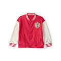 Boy Carter's Teddy Bear Varsity Jacket - Red