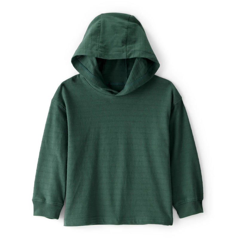 Boy Carter's Long-Sleeve Hooded Tee - Green