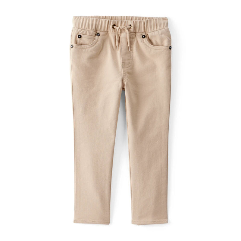 Boy OshKosh Cotton Pull-On Pants - Beige