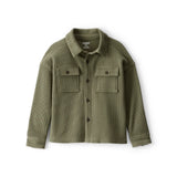 Chemise Utilitaire Gaufrée à Manches Longues Garçon OshKosh - Olive