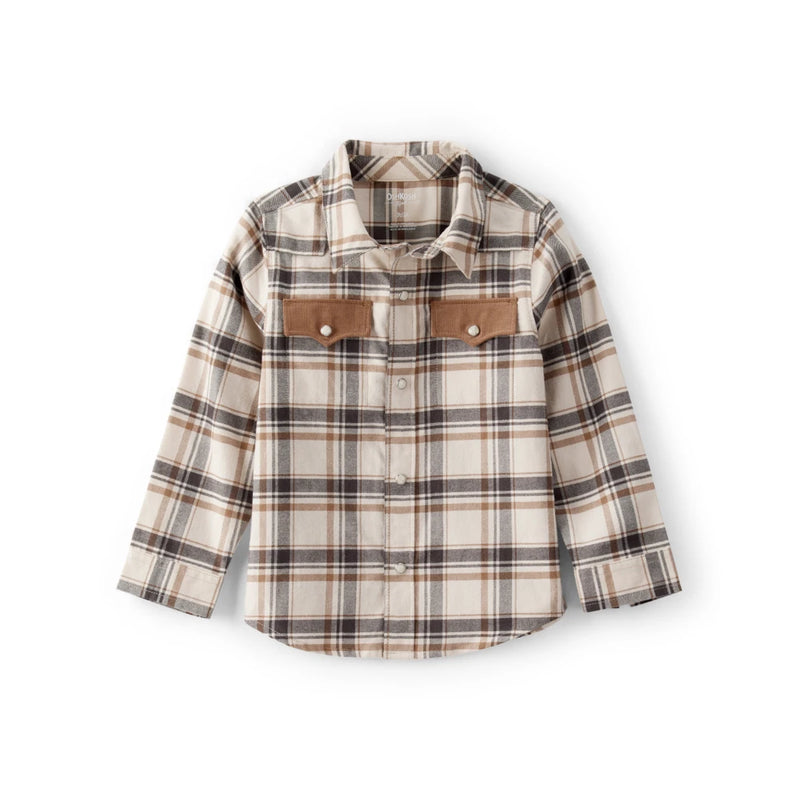Chemise Western à Carreaux Garçon OshKosh - Noir Multi