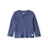 T-shirt Henley Isotherme à Manches Longues Garçon OshKosh - Marine