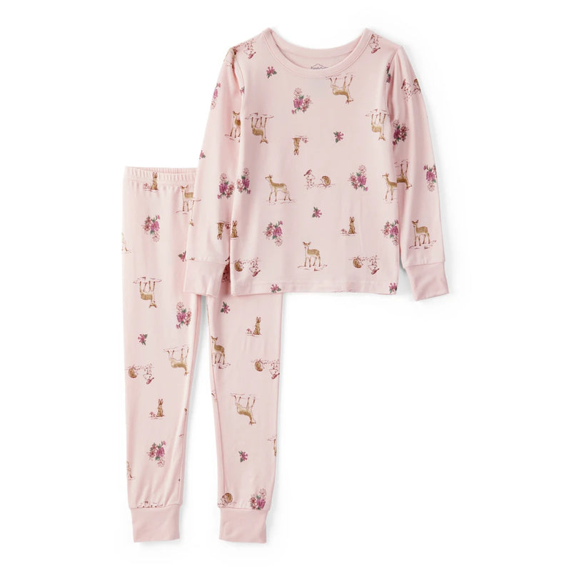 Girl Carter's PurelySoft Fawn 2-Piece Pajamas - Pink