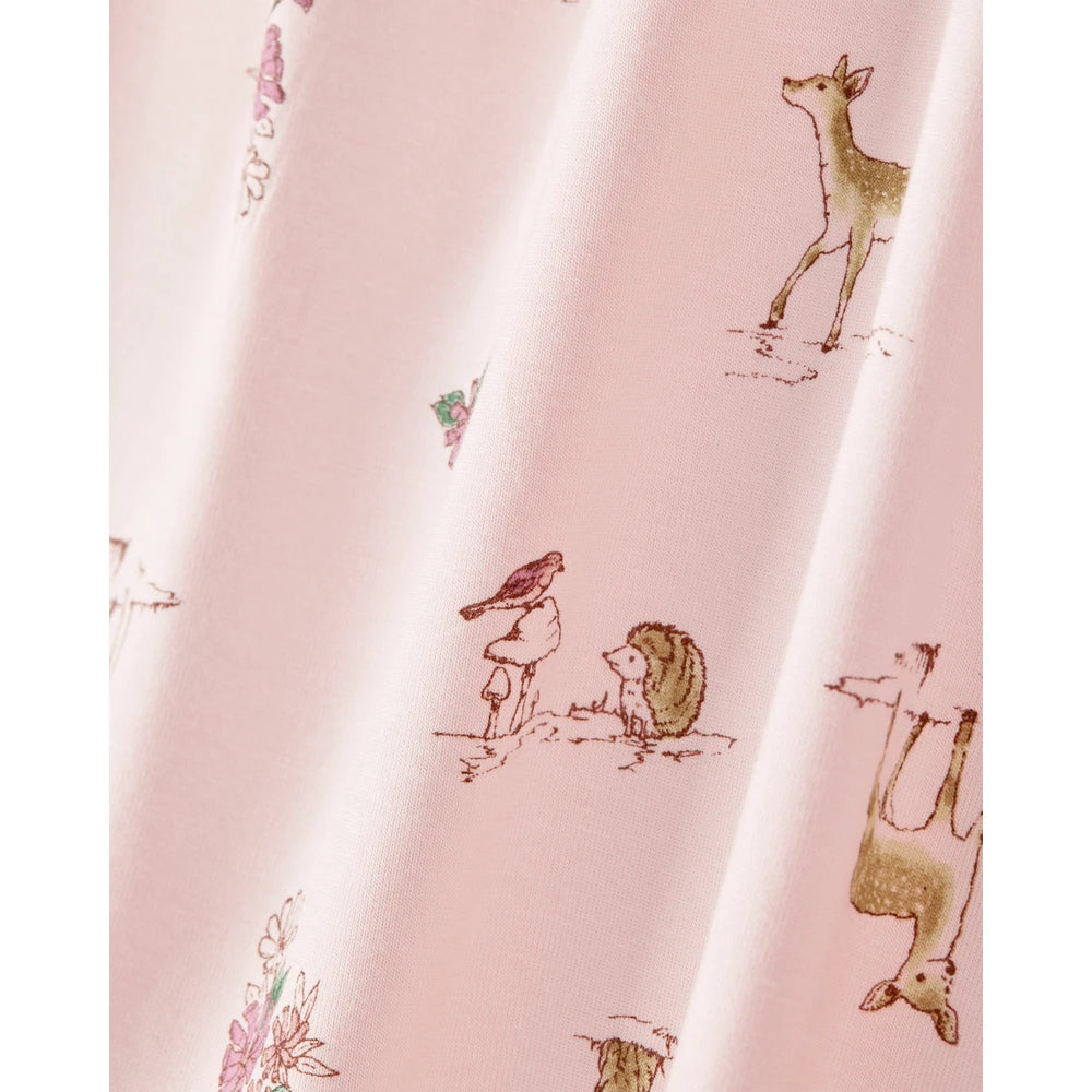 Pyjama 2 Pièces PurelySoft Faons Fille Carter's - Rose