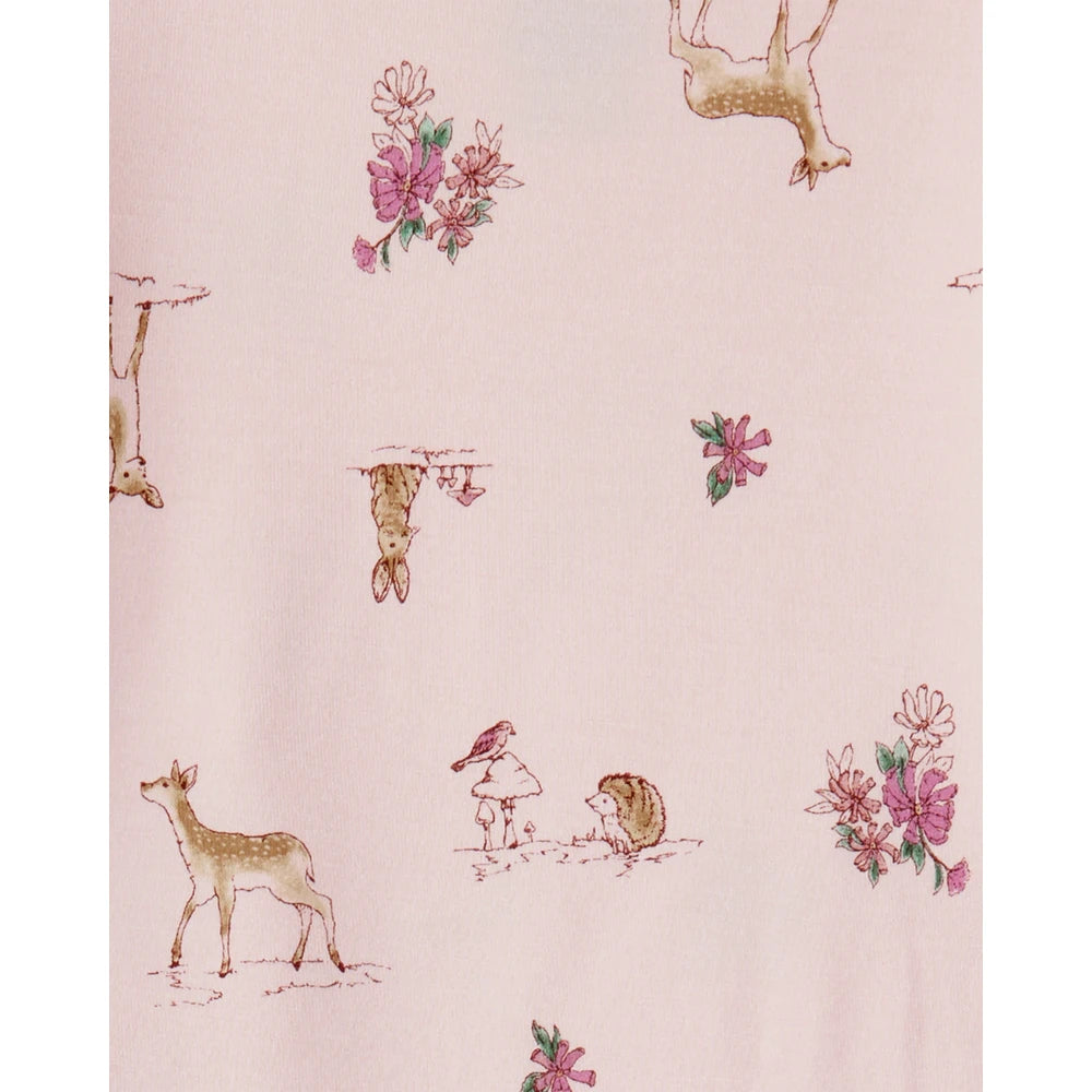 Pyjama 2 Pièces PurelySoft Faons Fille Carter's - Rose
