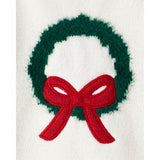 Pull en Tricot Couronne de Noël Fille Carter's - Blanc