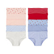 Lot de 10 Culottes Fraises Fille Carter's - Bleu & Rouge
