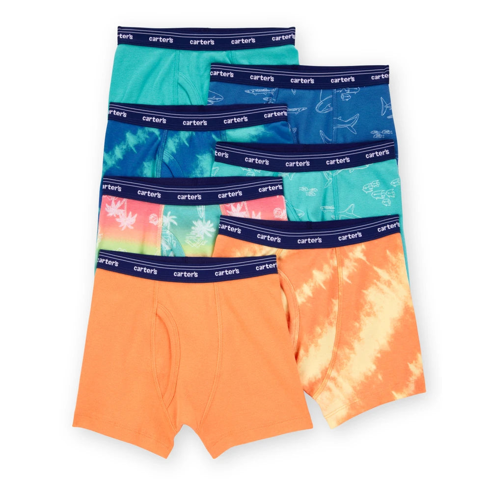 Lot de 7 Boxers Tie-Dye Garçon Carter's - Multi