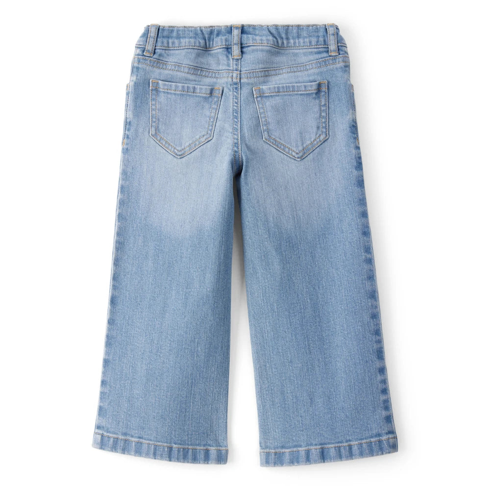 Jean à Jambe Large Brodé Fille OshKosh - Bleu