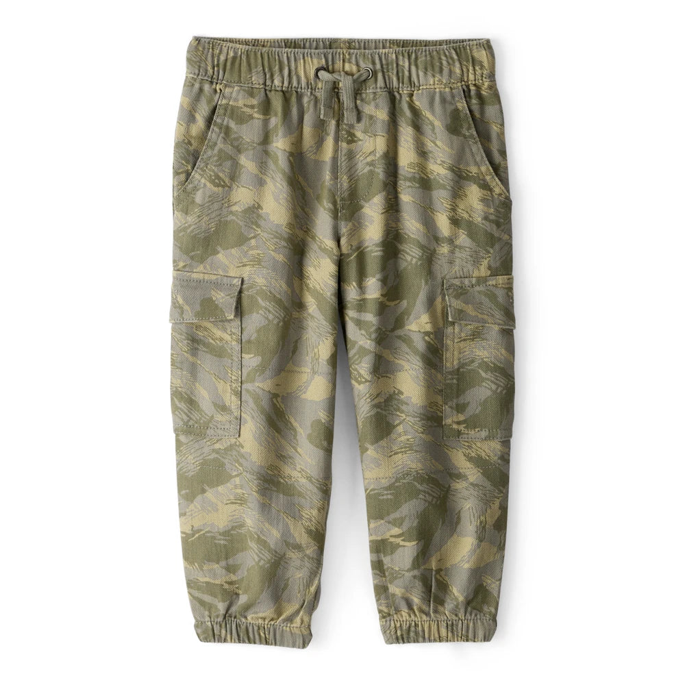 Pantalon Cargo en Coton Camouflage Garçon Carter's - Vert