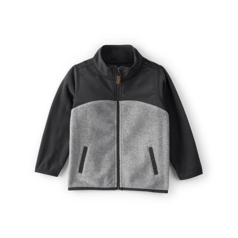 Blouson Zippé à Manches Longues Garçon Carter's - Gris & Noir