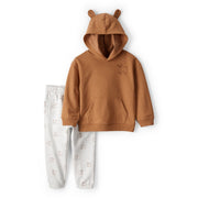 Ensemble T-shirt & Pantalon en Polaire Ourson Garçon Carter's - Marron