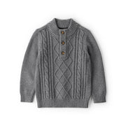 Pull Torsadé à Manches Longues Garçon OshKosh - Gris