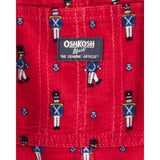 Salopette en Velours Côtelé Imprimé Casse-Noisette Garçon OshKosh - Rouge