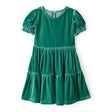 Robe de Fête en Velours Fille Carter's - Vert