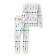Pyjama 2 Pièces en Coton Jacquard Bonhomme de Neige Carter's - Ivoire