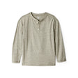 T-shirt Henley à Manches Longues Garçon OshKosh - Olive