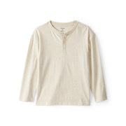 T-shirt Henley à Manches Longues Garçon OshKosh - Avoine Chiné