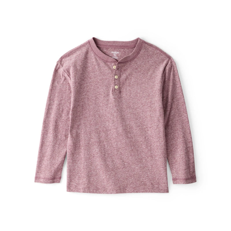 Boy OshKosh Long-Sleeve Henley Tee - Red