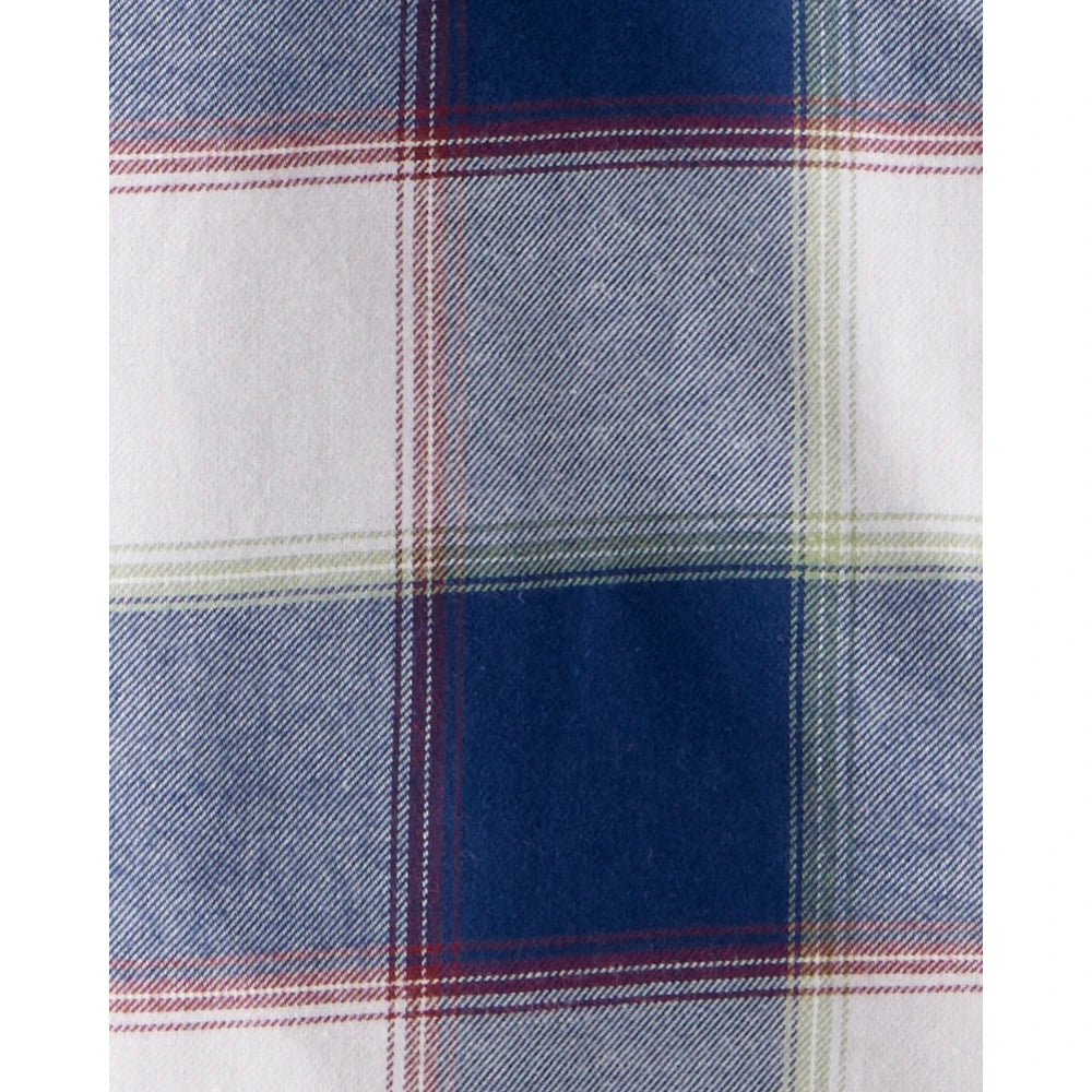 Chemise à Carreaux à Manches Longues Garçon OshKosh - Bleu