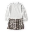 Robe Pull Fleurie à Manches Longues Fille Carter's - Gris