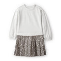 Robe Pull Fleurie à Manches Longues Fille Carter's - Gris