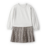 Robe Pull Fleurie à Manches Longues Fille Carter's - Gris