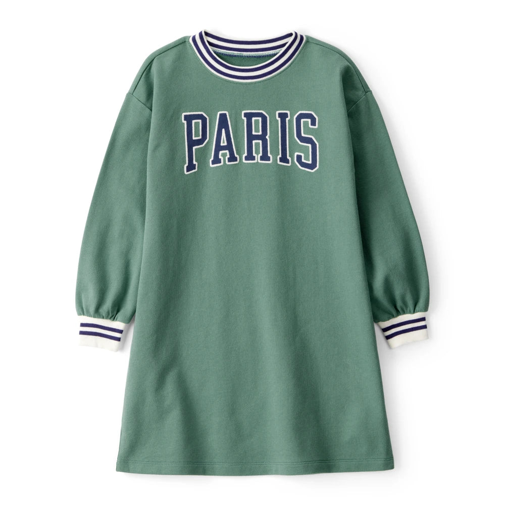Robe à Manches Longues Paris Fille Carter's - Vert
