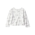T-shirt à Manches Longues Nœuds Fille Carter's - Gris