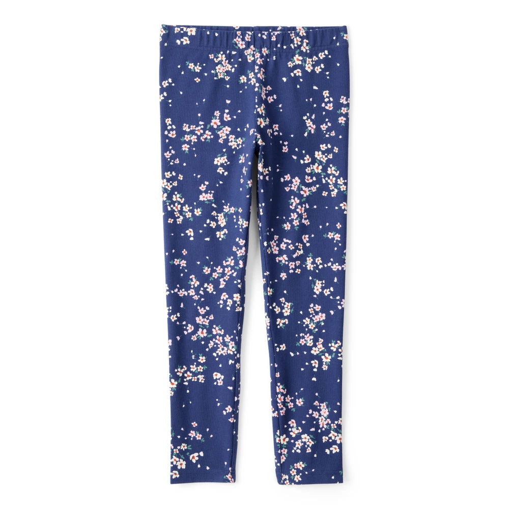 Legging Fleuri en Coton Fille Carter's - Bleu Marine