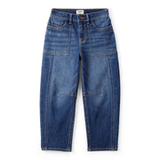 Jean à Jambe Large Effet Usé Fille OshKosh - Bleu