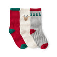 Lot de 3 Paires de Chaussettes de Noël Rennes Garçon Carter's - Multi
