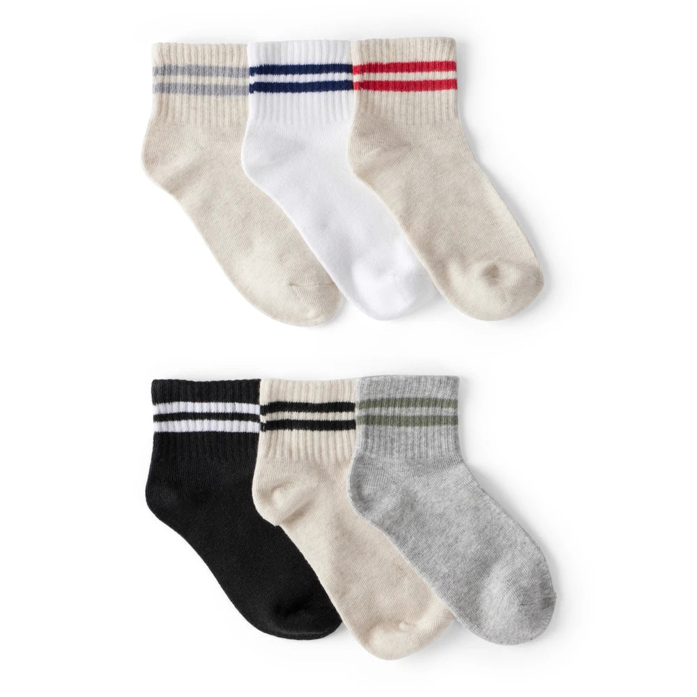 Lot de 6 Paires de Socquettes Rayées Garçon Carter's - Multi