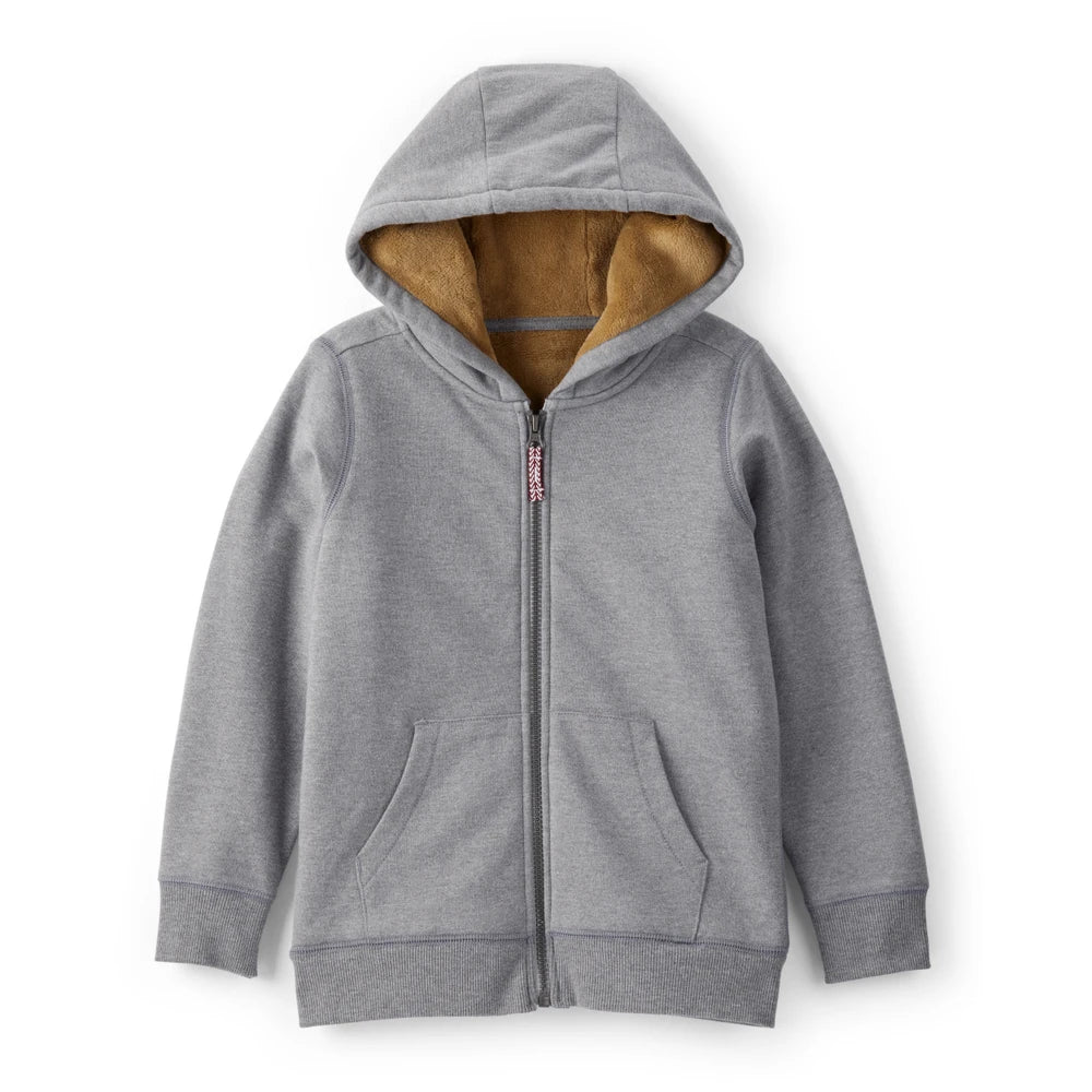 Veste Zippée à Capuche en Velours Garçon Carter's - Gris