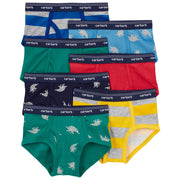 Lot de 7 Slips Dinosaures & Rayures Garçon Carter's - Multi