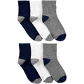 Lot de 6 Paires de Socquettes Garçon Carter's - Marine Gris & Blanc