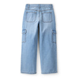 Jean Cargo à Jambe Large Fille OshKosh - Bleu Clair