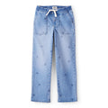 Girl OshKosh Printed Pull-On Jeans - Blue