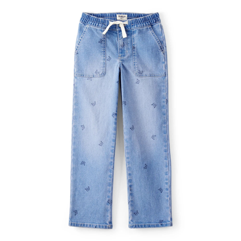 Jean à Enfiler Imprimé Fille OshKosh - Bleu