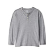 T-shirt Henley à Manches Longues Garçon OshKosh - Gris Chiné