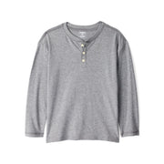 T-shirt Henley à Manches Longues Garçon OshKosh - Gris Chiné